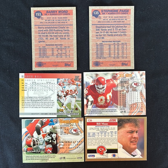 14 MINT KANSAS CHIEF Assortment of NFL Collector Trading Cards - Picture 8 of 11